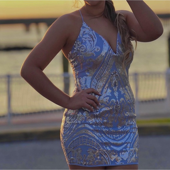 cinderella blue windsor dress - Picture 1 of 4